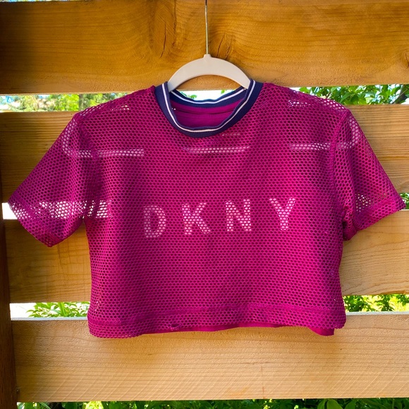 DKNY Mesh Active Top - Picture 1 of 6